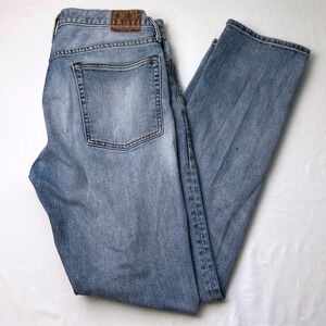 Gap Mens Slim Leg Jeans Light Wash Size 34x32 Denim Stretch Classic Distressed
